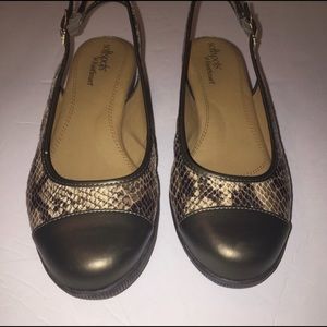 Snakeskin Print Softspots FootSmart Shoes Size 9.5